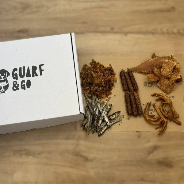 Caja Degustación talla mediana de snacks naturales para perros y gatos